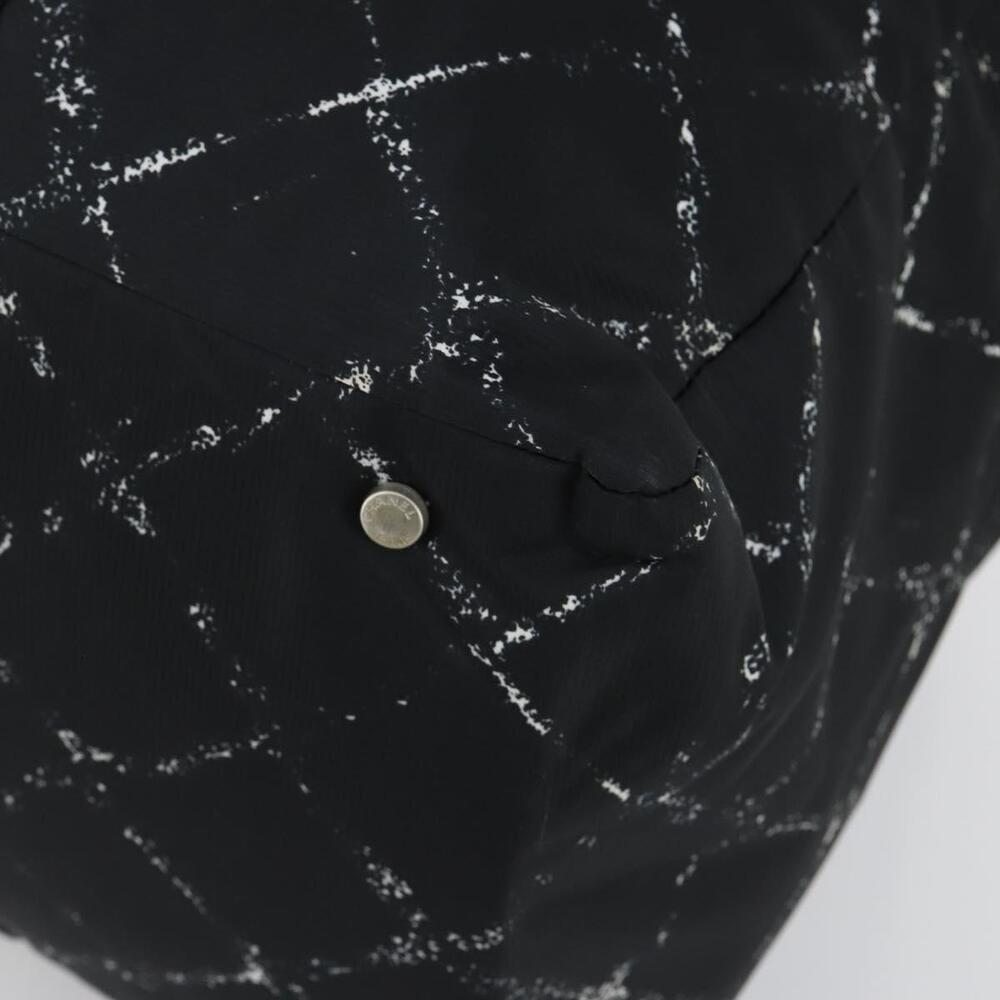 CHANEL Travel Line Boston Bag Nylon Black CC Auth bs31126 - Picture 14 of 16